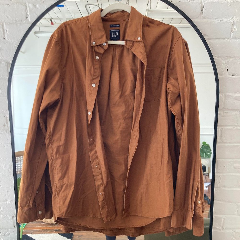 Men's Gap Camel Shirt M L